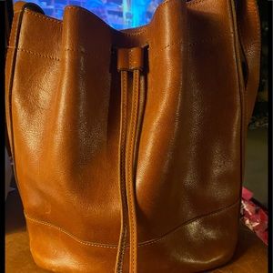 Lucky Brand leather bucket purse